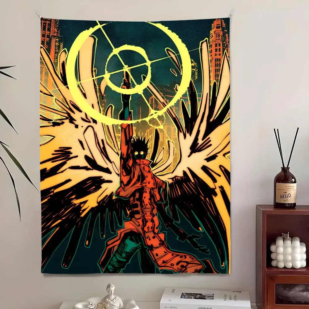 Anime T-Trigun M-Maximum Tapestry Aesthetic Wall Tapestry Hanging Decor Microfiber Fabric Poster for Bedroom Living Room Home