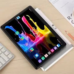 S10 New 10.1 Inch Android Tablet Pc Google Play Dual Cameras Octa Core Dual SIM Phone Call Tablets BT Wi-Fi 8GB RAM 64GB ROM