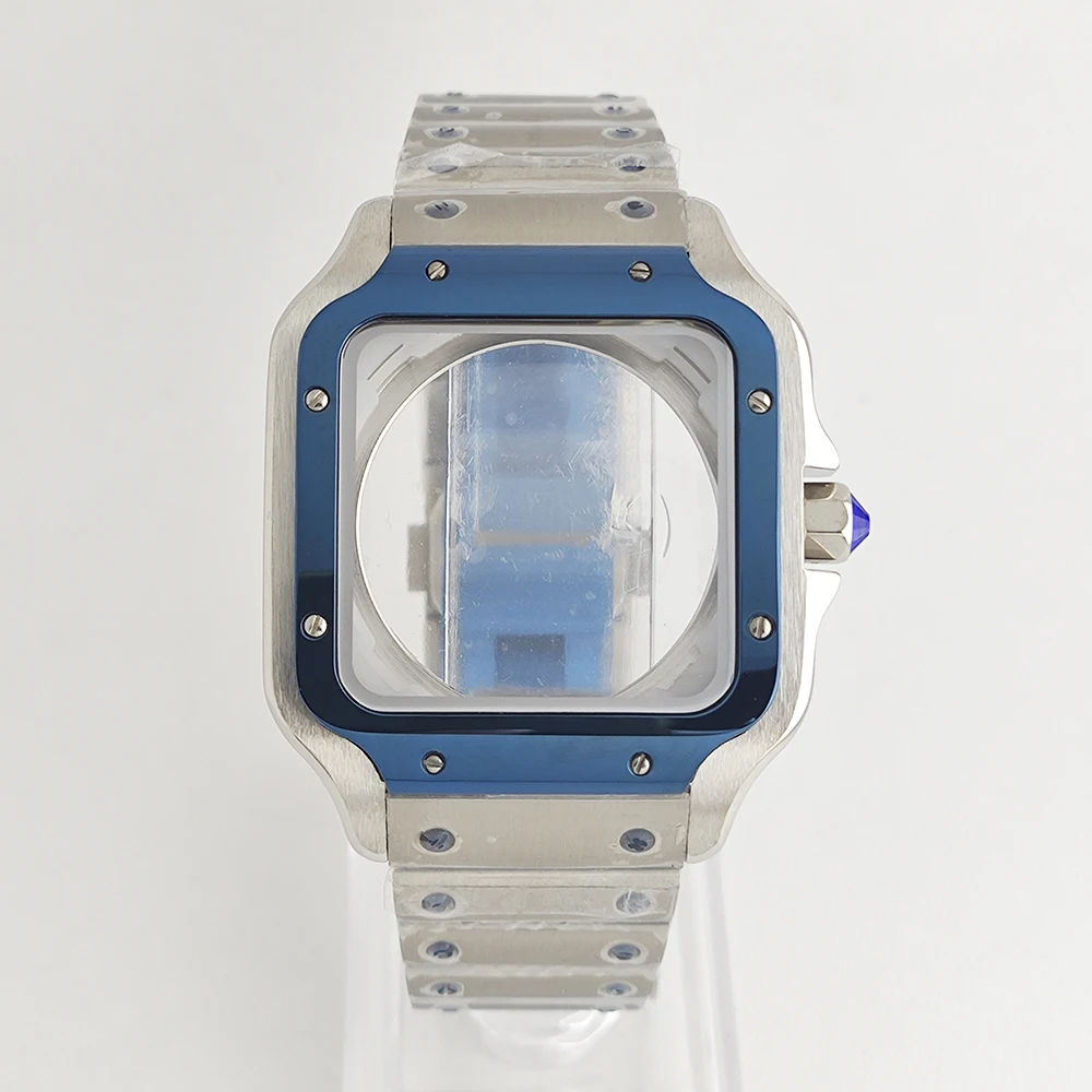 38 มม.NH35/NH36 นาฬิกาสแควร์ 316L สแตนเลสกันน้ําเหมาะสําหรับ NH35/NH36 กรณี Seiko MOD อุปกรณ์เสริม