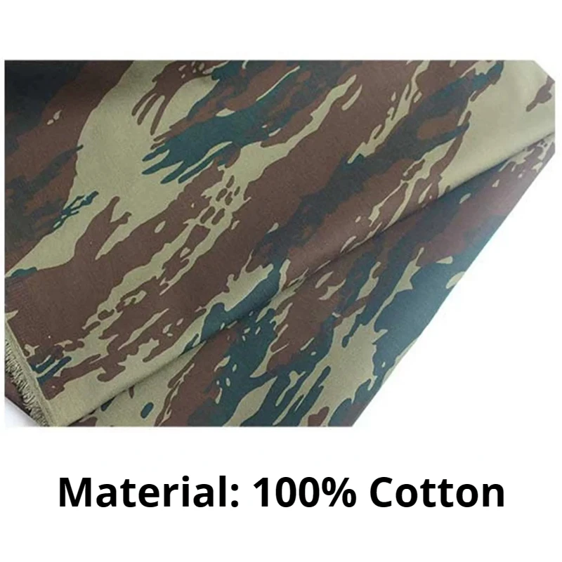 1.45M Width Greek Camouflage Grid Cotton Twill Fabric for DIY Jacket Pants Material Last 30 Metres Clearance