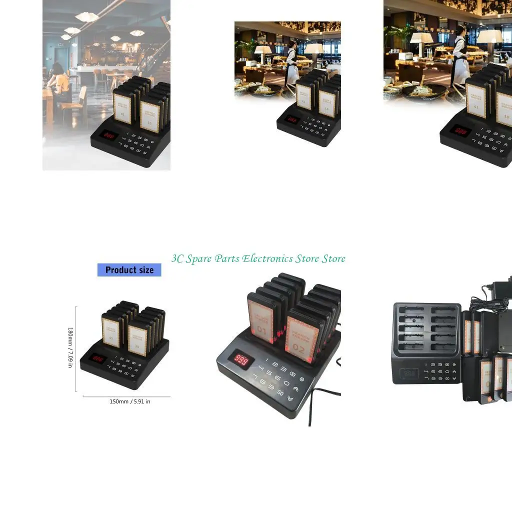 SZ Drop Resistant Wireless Caller Wireless Pager For Takeaway Services 10Pagers