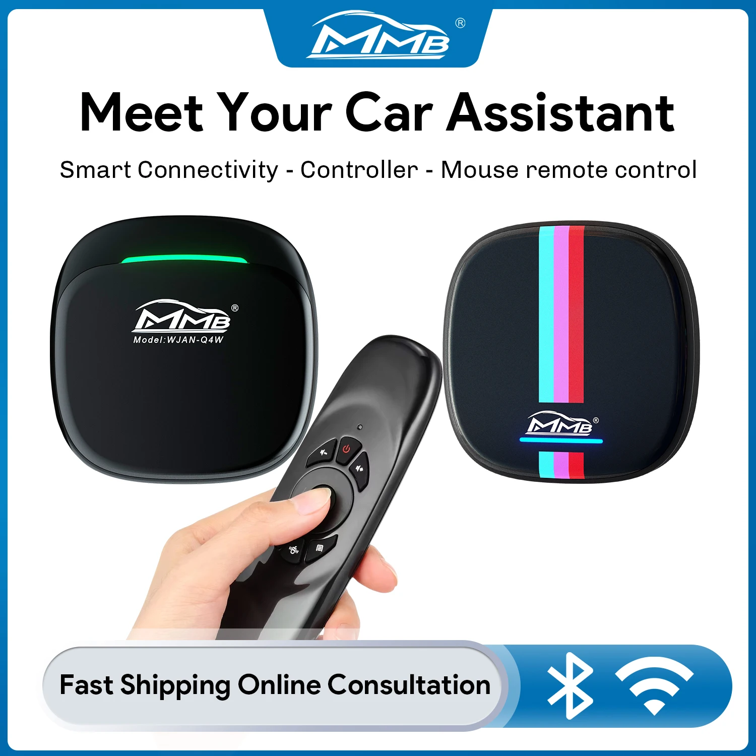 MMB Car Companion Remote Control Portable Automatic Connection 2.4G Bluetooth Mouse and Keyboard Input Function for MMB 4.0 5.0