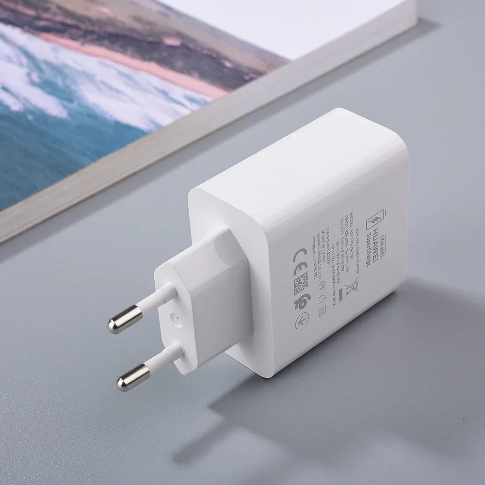 66W Original HUAWEI Super Charge Quick USB Wall Charger Travel Charge 6A Type C Cable For Mate 50 40 30 P40 Pro Nova9 P 60 50 40