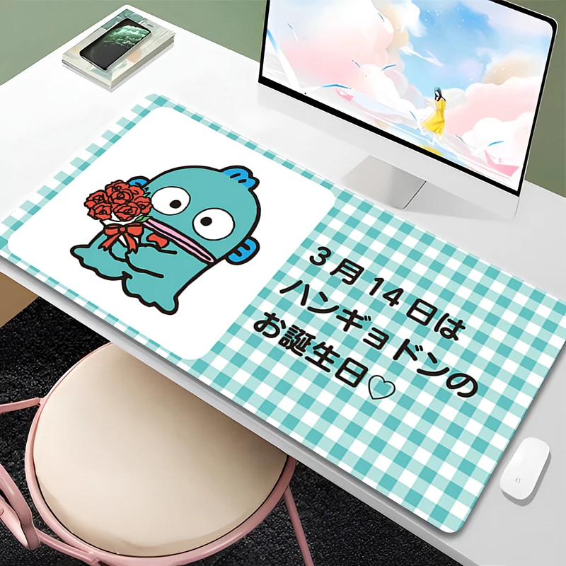 Hot Mouse Pad Anime Lockedge XXL Gaming Accessories Hangyodon Computer Gamer Keyboard Mouse Mat Desk Durable Mousepad For Gift