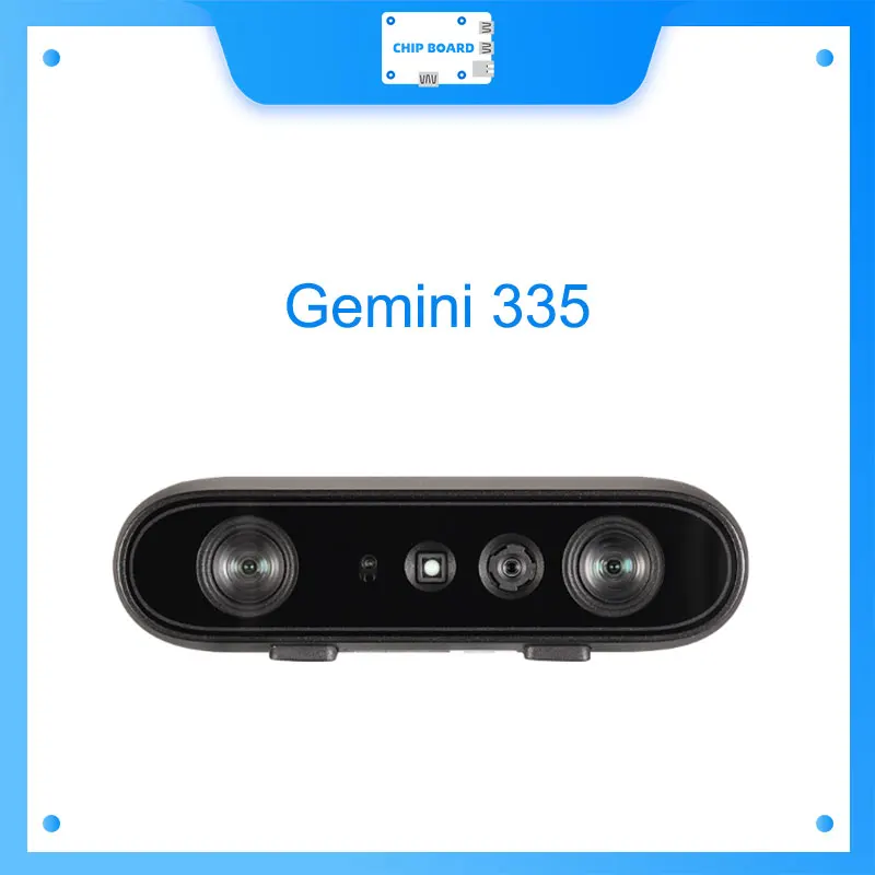 Orbbec Gemini 335 3D Camera MX6800 Chip 50mm Baseline IP5X Rated Works in Dark 90 FOV 1.5 Percent Depth Error