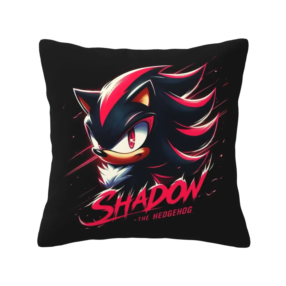 

Retro 90S Kawaii Anime Shadow The Hedgehog Graphic Cushion Cover Decorations Pillow Case Cover for Home Double-sided Printed