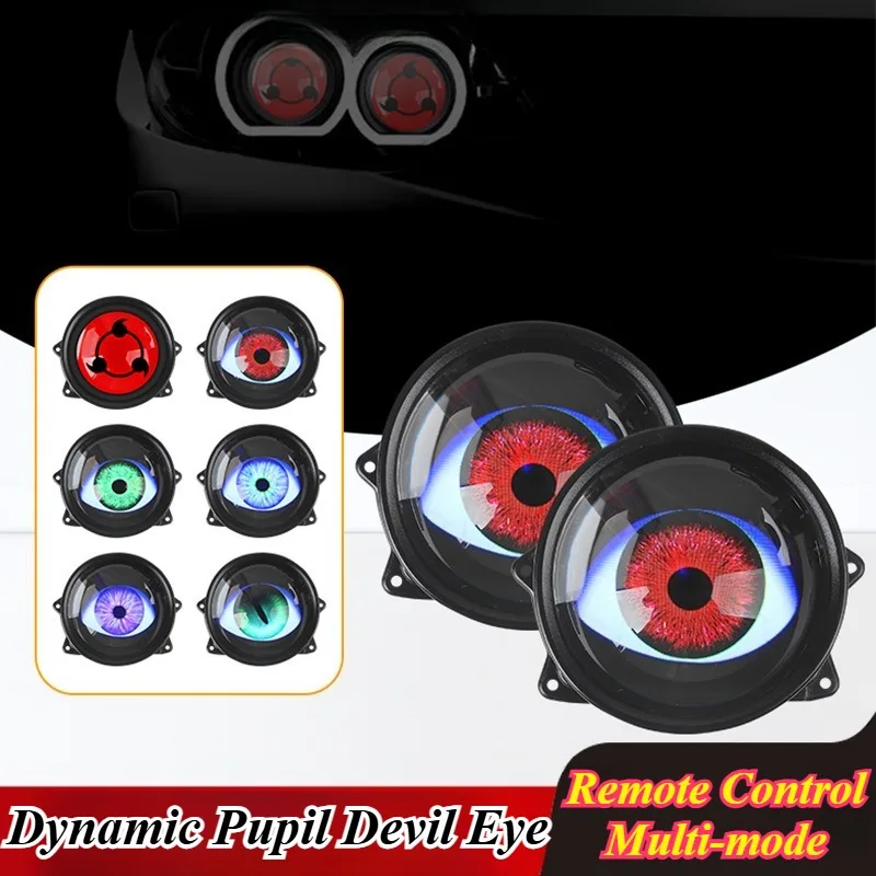 

Universal Devil Eye LED Headlights Angel Eyes Halo Projector Lens Multi-Color Car Motorcycle Daytime Running Lights Auto Styling