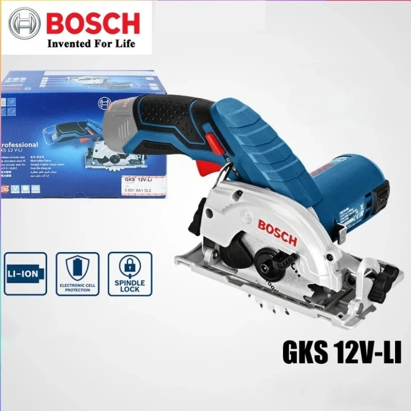 BOSCH GKS 12V-LI Cordless Electric Circular Saw Professional Multifunctional Woodworking Universal Saw Cutting Power Tools