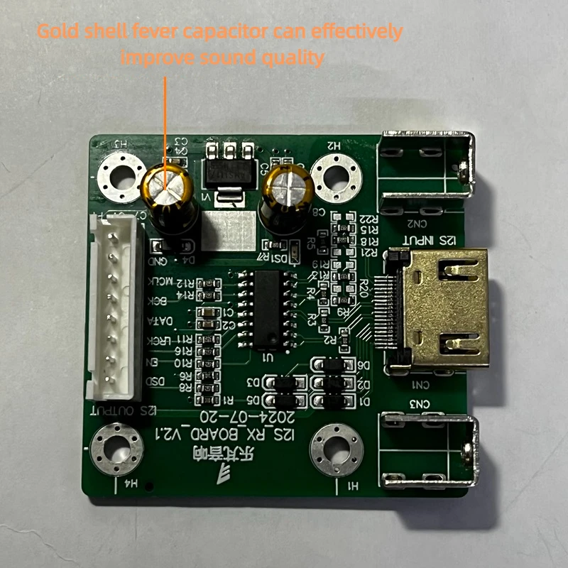 Плата приемника HDMI в I2S Дифференциальный декодер ЦАП преобразования сигналов I2S