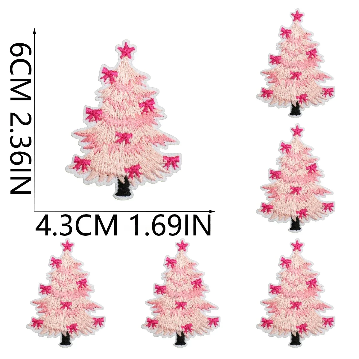 10/23PCS Christmas Festival Embroidery Patches Santa WholesaleClaus Tree Elk Patch Ironing Cloth Gift Box Decoration DIY Decal