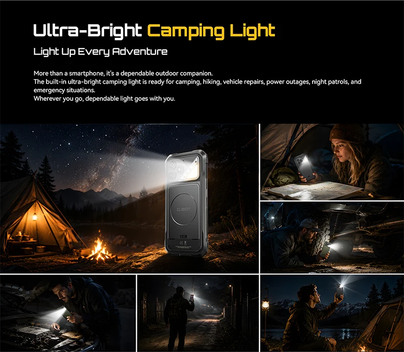 Rugged Smartphone Android 16 Cubot KingKong Dura, Up to 32GB RAM +256GB ROM, 6.88-Inch 120Hz Screen, IP68&IP69&MIL-STD-810H, NFC