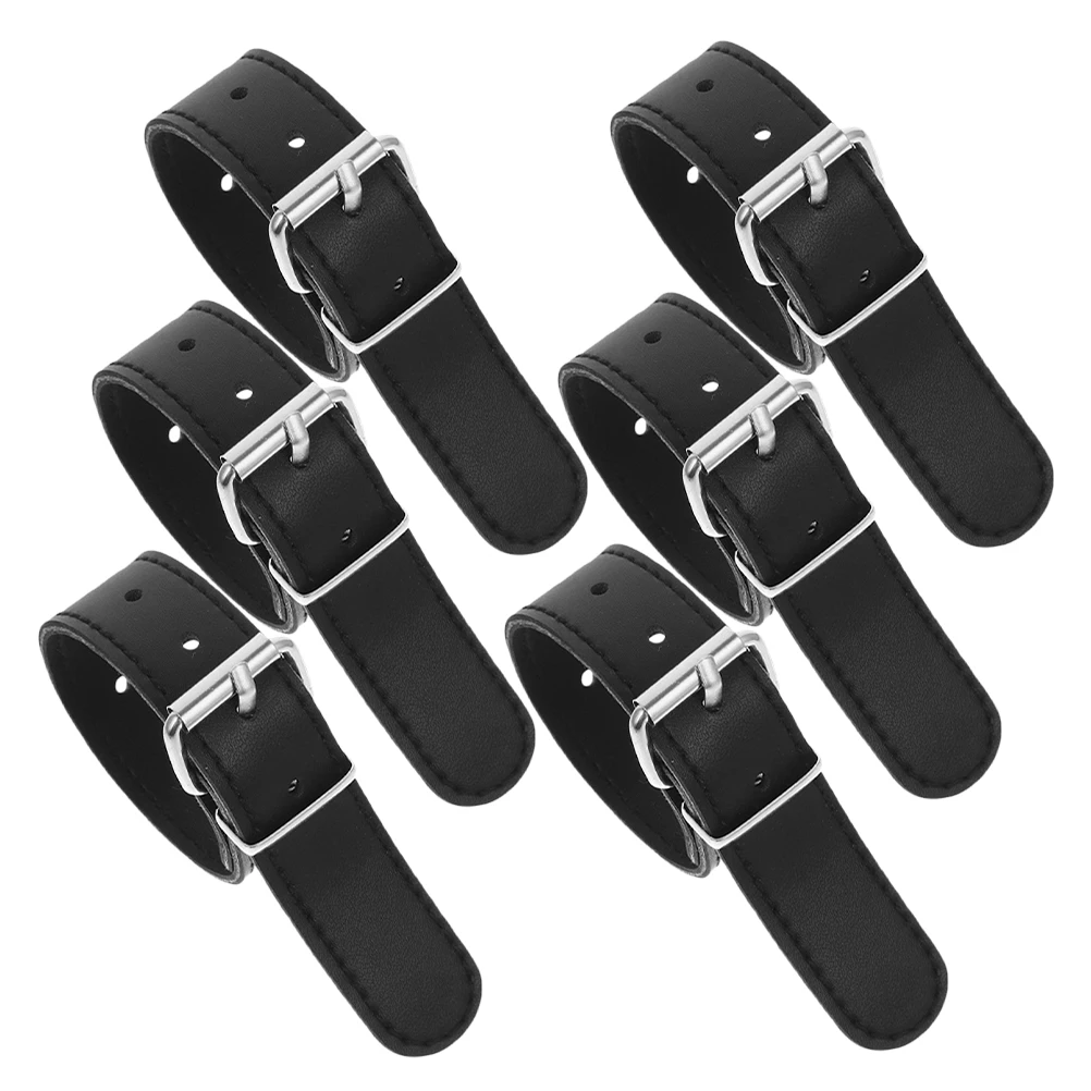 

6Pcs Kids Bike Basket PU Straps Adjustable Front Handlebar Bicycle Buckle Retaining Belts for Children's Scooters