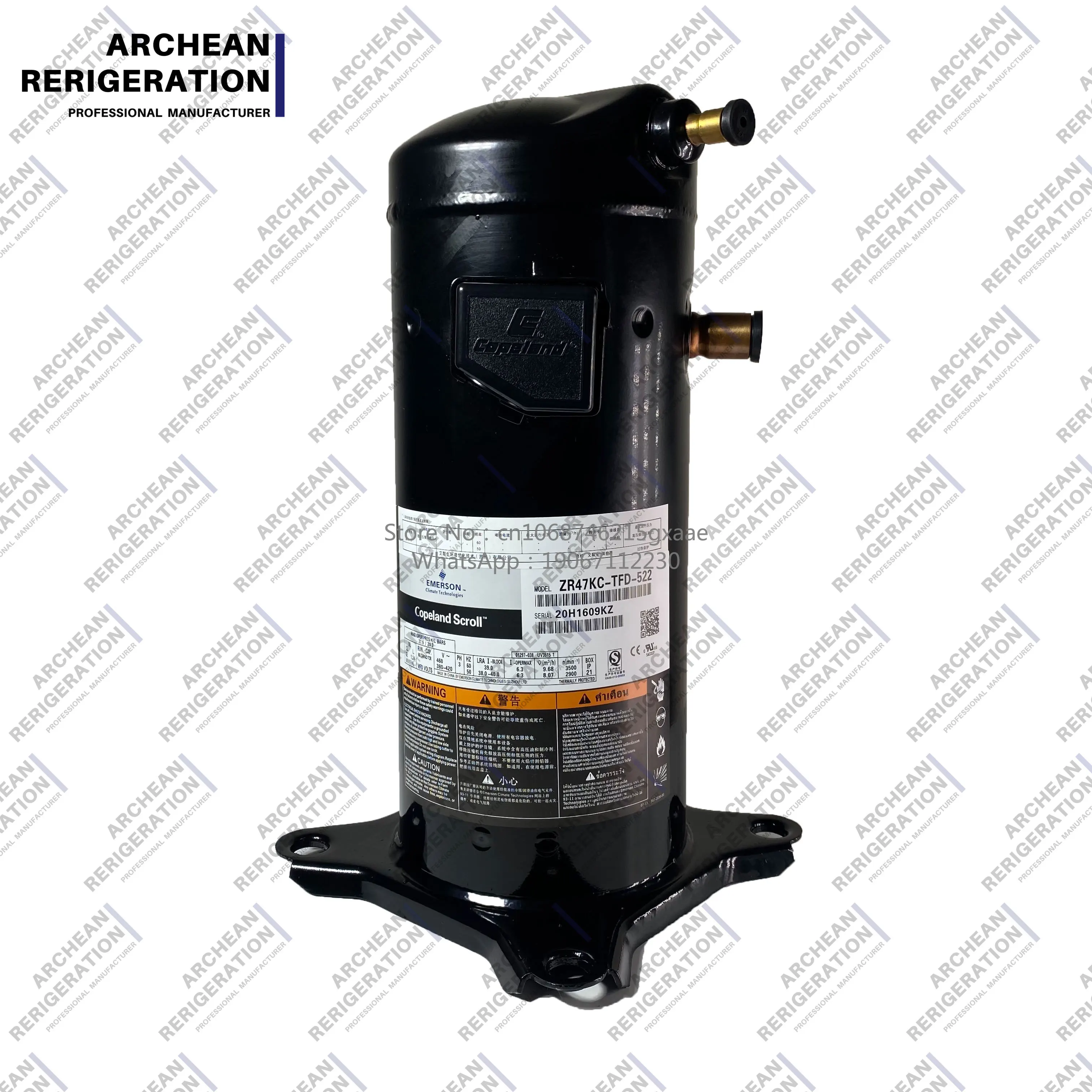 Scroll Refrigeration Compressor for Copeland ZR34K3E-TF5-522 Air Conditioning System
