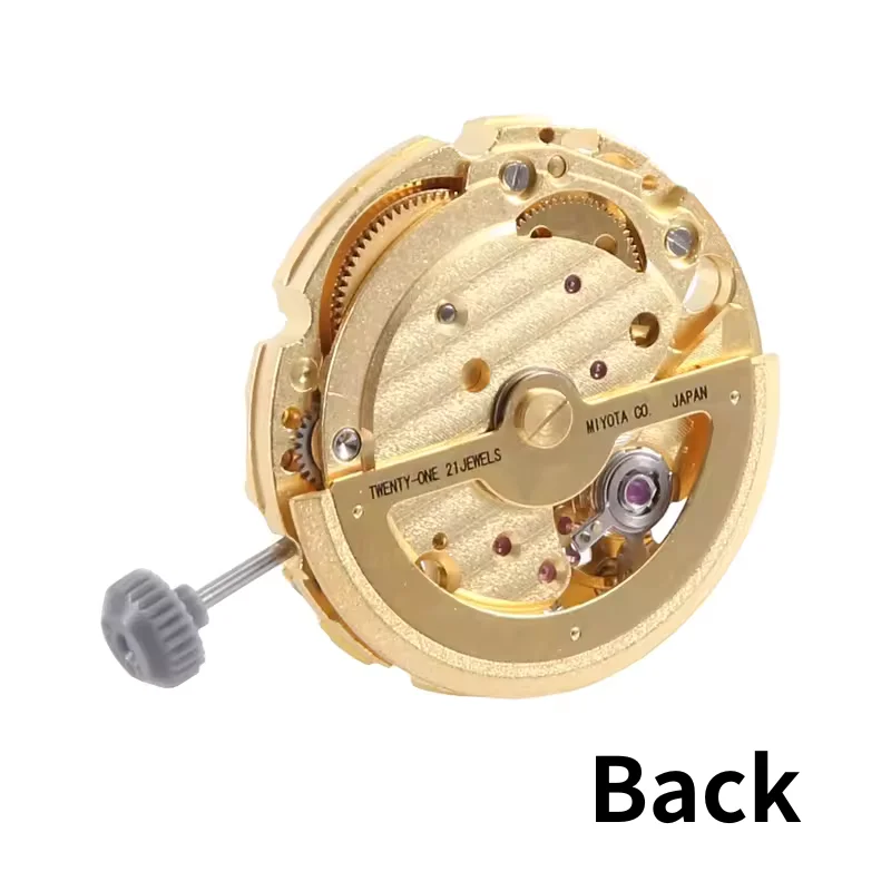 Japanese Miyota 82S5 Gold Mechanical Movement Fully Automatic Movement Middle 2 Pin 4.5 Position Walk Seconds