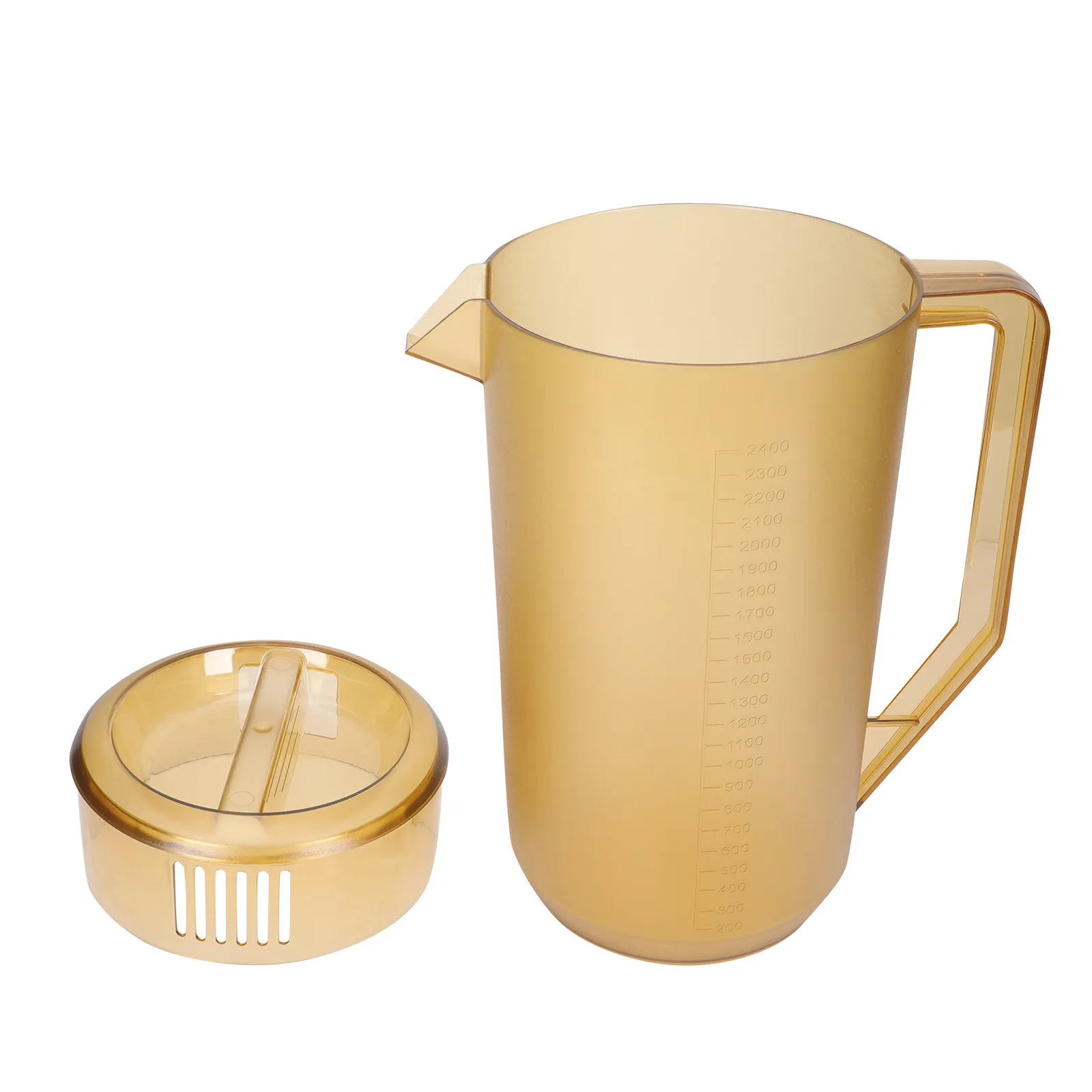 

Elegant Matte Finish Juice Pitcher with Lid Large Capacity Cold Water Jug for Home Kitchen Beverage Serving Ice Tea Wine Milk