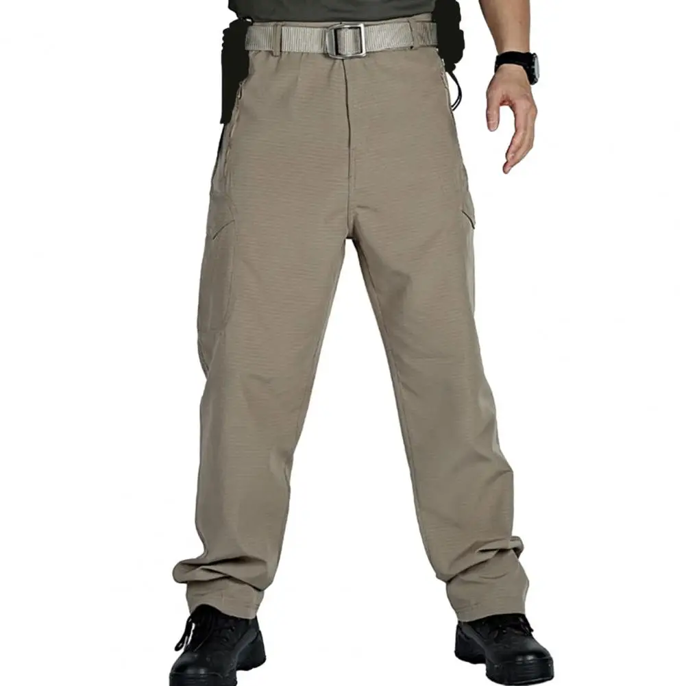 

Men Cargo Pants Outdoor with Wide Leg Quick Drying Technology Straight for Spring Long Trousers