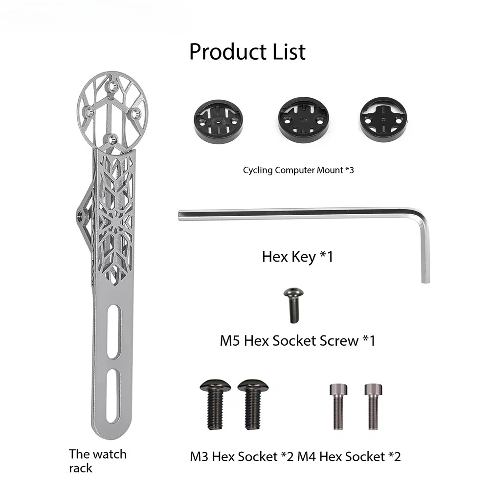 SeeMore Titanium Alloy Multi-function Bicycle Extension Mount For Bike Computer Camera Light Road Mountain Bike
