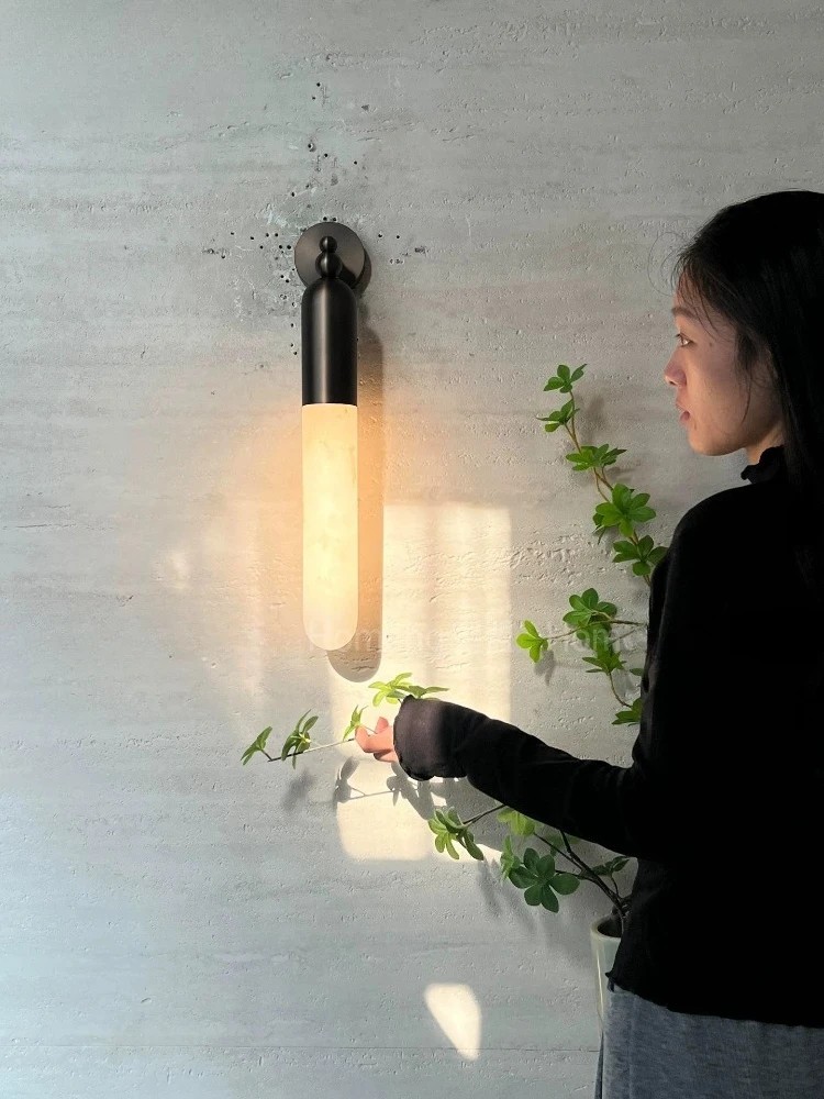 French marble wall lamp with ancient style, living room, bedroom, hotel designer, wall lamp, hallway, coffee shop, restaurant