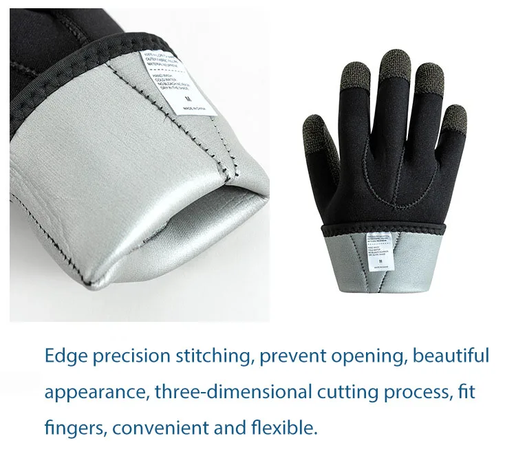 3mm verdicken Kevlar Tauchen Handschuhe kratzfest Fisch Jagd warme Handschuhe Deep Dive Unterwasser Speerfischen Skifahren Handschuhe – Detail 9