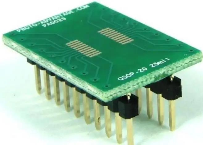 

PA0029 QSOP-20 to DIP-20 SMT Adapter