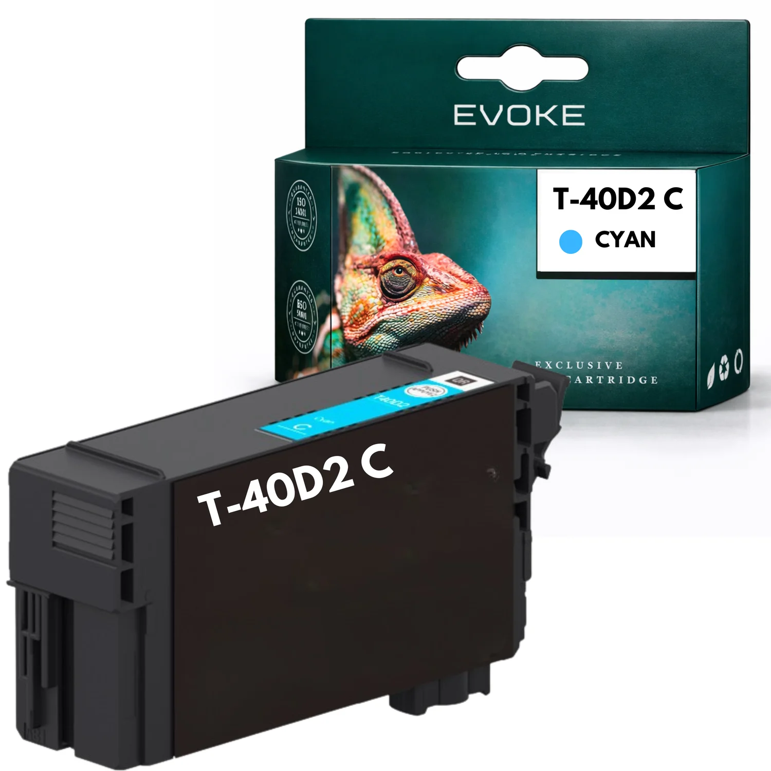 Evoke compatibele inkt voor Epson T40D2 C13T40D240 cyaan Surecolor Sc-T2100 T3100 T3100M T3100N T5100