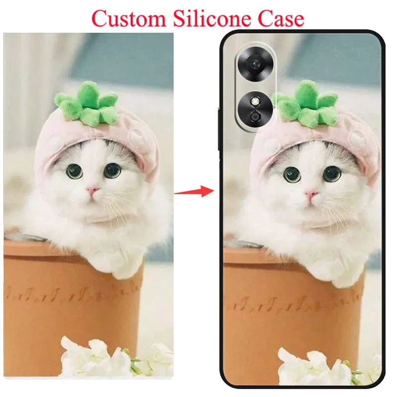 DIY Phone Case for Meizu Note 16 22 21 5G 15 Etui 20 Pro Lucky08 Black Silicone TPU Cover Personalized Photo Customized Fundas