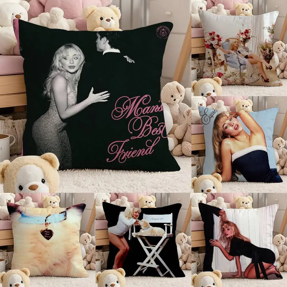 

Singer S-Sabrina CarpenterS Pillow Case Comfort Sofa Bed Silky elegant Invisible zipper Custom Decorative cushion cover