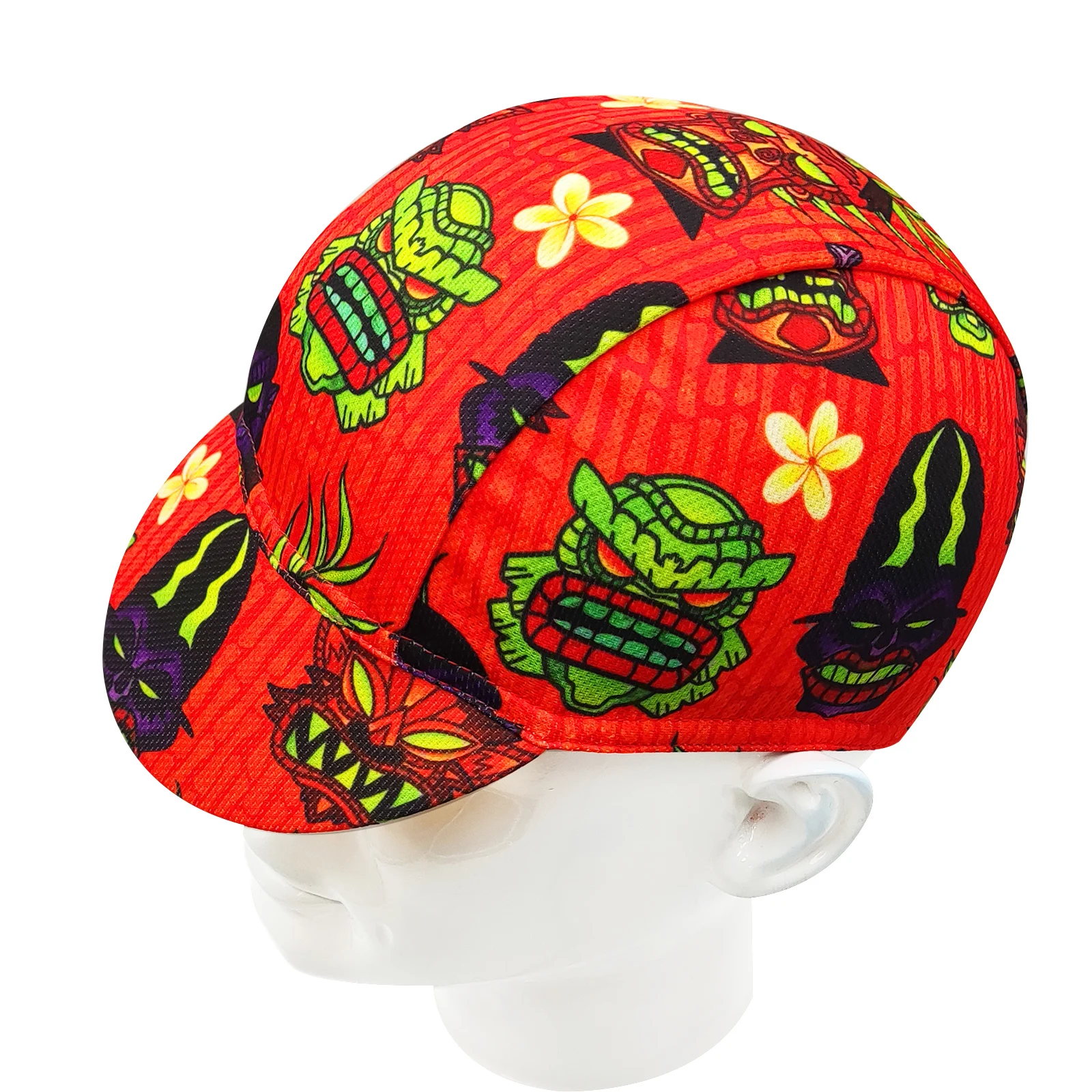Classic Print Cycling Caps Summer Outdoor Sport Bicycle Road Riding Hat's Breathable Quick Dry