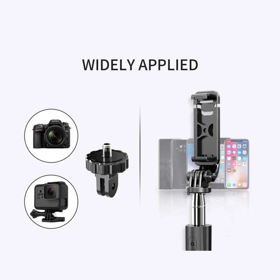 L02 Wireless Bluetooth Selfie Stick with Mini Tripod Foldable Selfie Rod with Remote Control for Phone Action Camera Iphone