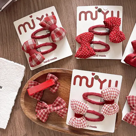 Red Dot Hair Clips -AliExpress