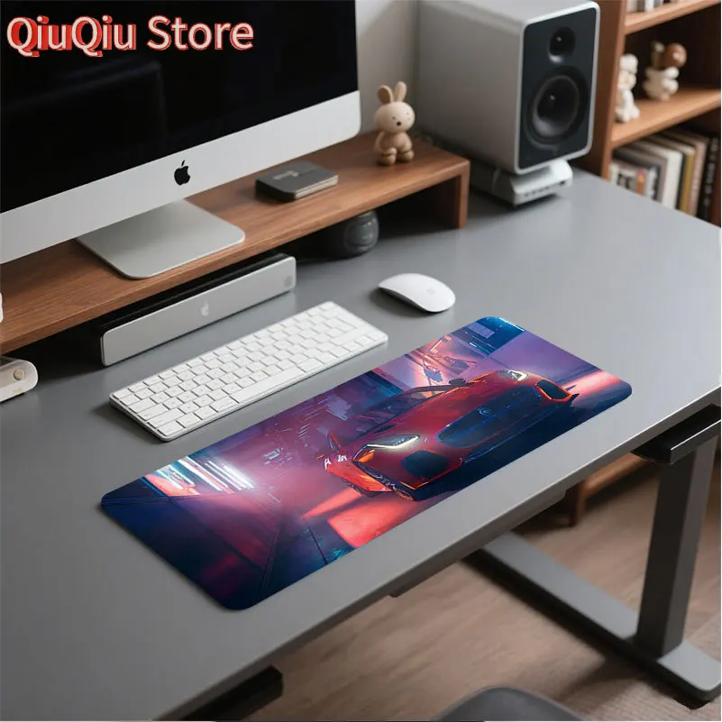

Vibrant Cool Sports Car Cartoon-Style Gaming Mousepad Anti-Slip Base