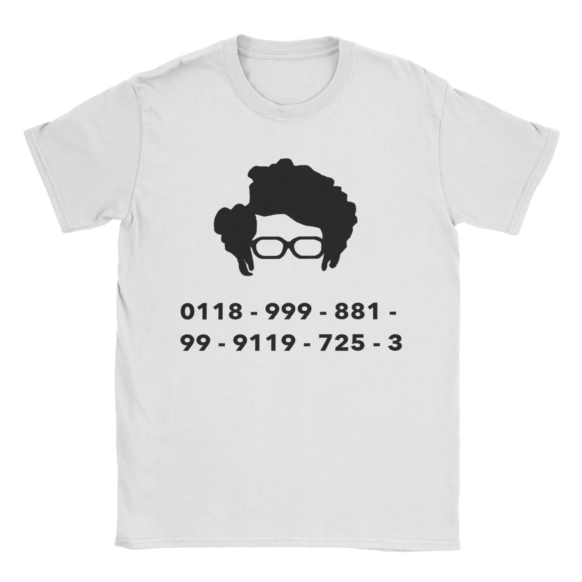 Moss New Emergency Number The IT Crowd T-Shirts for Men  Leisure Cotton Tees Crewneck Short Sleeve T Shirt Gift Idea Tops