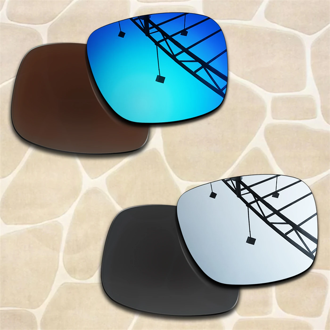 

TRUE Polarized Replacement lenses for Meta Wayfarer(Gen1) RW4008 53mm Anti-Scratch & Impact Resistant