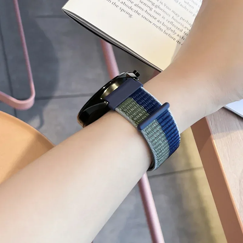 Pasek nylonowy 22 mm 20 mm do Samsung Galaxy Watch 7 40 mm 44 mm Amazfit Balance Miękki wygodny pasek na nadgarstek do Huawei Watch GT5 46 mm