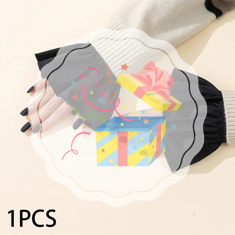 Nail Photo Glove Beautiful Gentle Fake Cuffs Decorative Chiffon Flare Cuffs Fashion Sexy Nail Art Accessories Photography Props