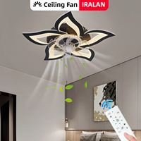 Ceiling Fan with Light Led Light with Reversible Airflow Function. Discrete And Functional Ceiling Fan