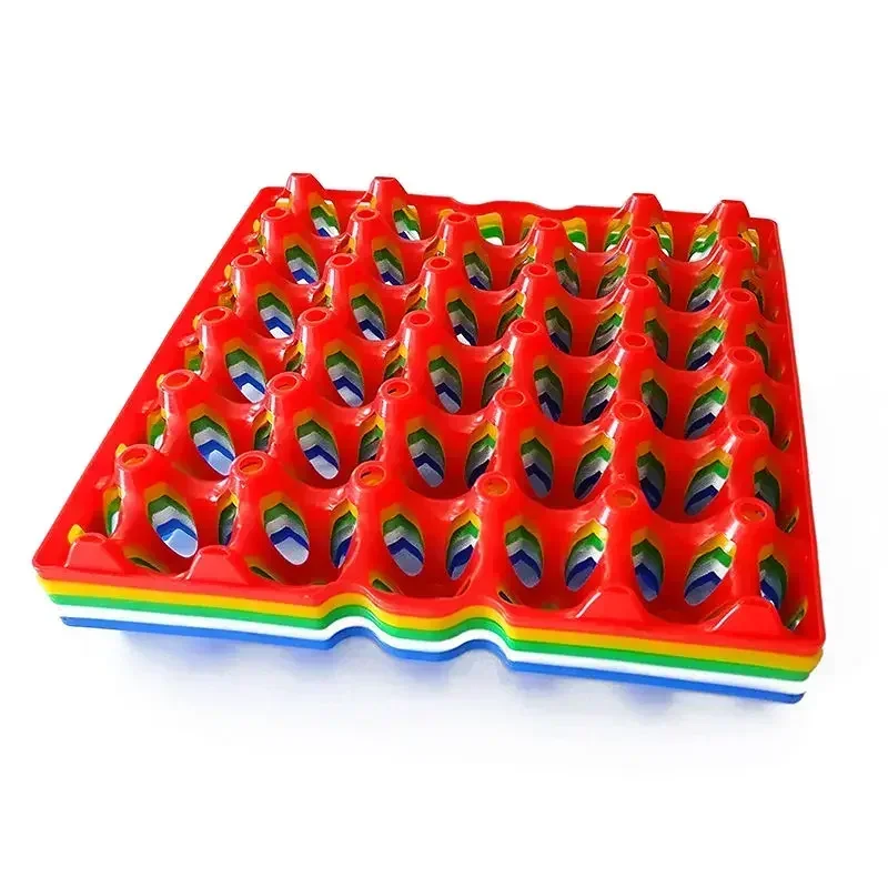 1xPlastic Egg Crate+8xEgg Holder Stackable 30 Hole Movable Plastic Crate for Chicken Poultry Farming Packing and Transportation