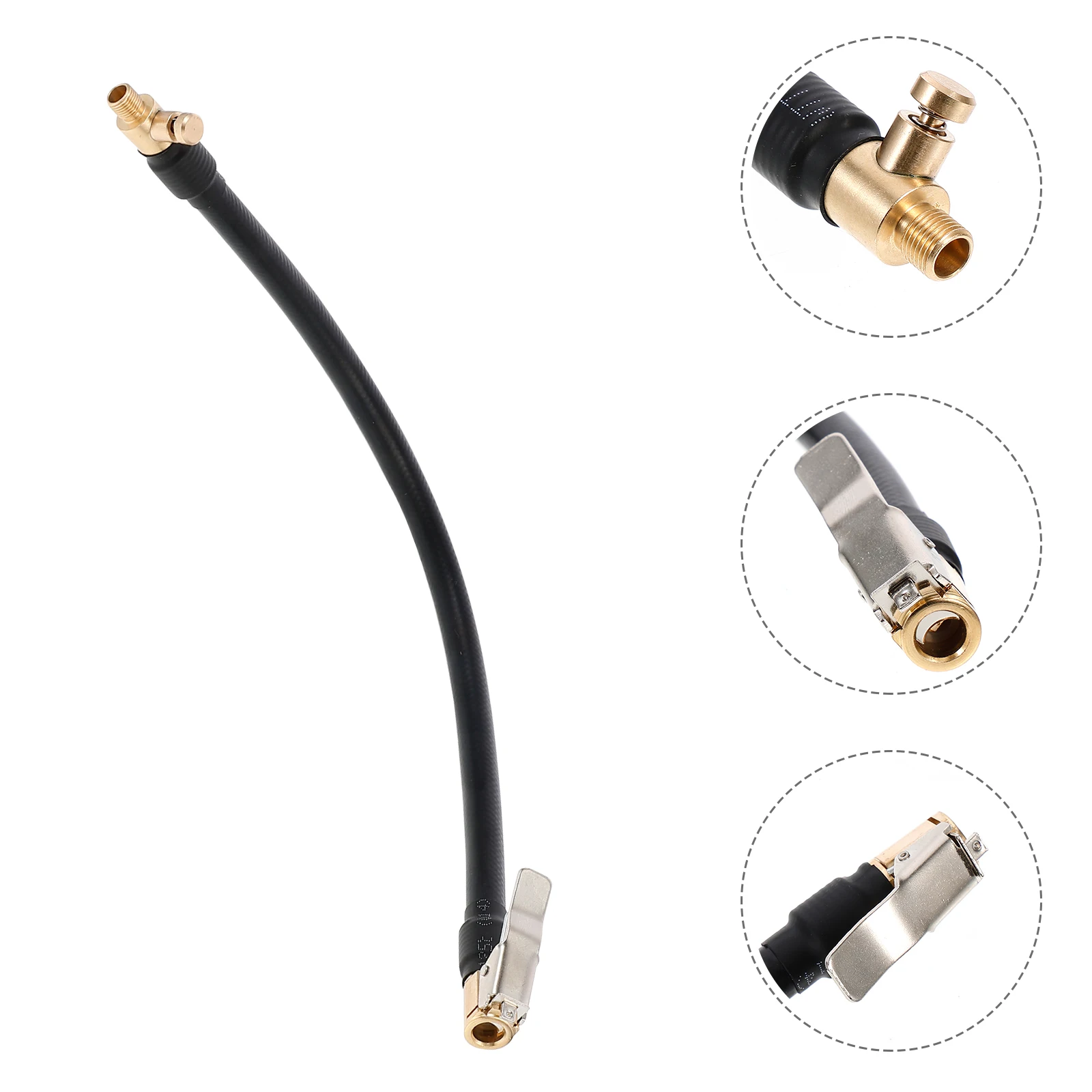 

Air Pump Extension Tube Tire Valves Extender Inflator for Car Tires Inflatable Hose Adapter Rubber