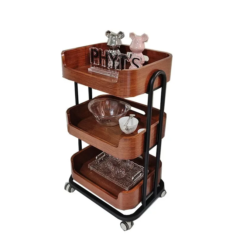 

Solid wood, beauty salon, trolley, barber shop, mobile, instrument, storage