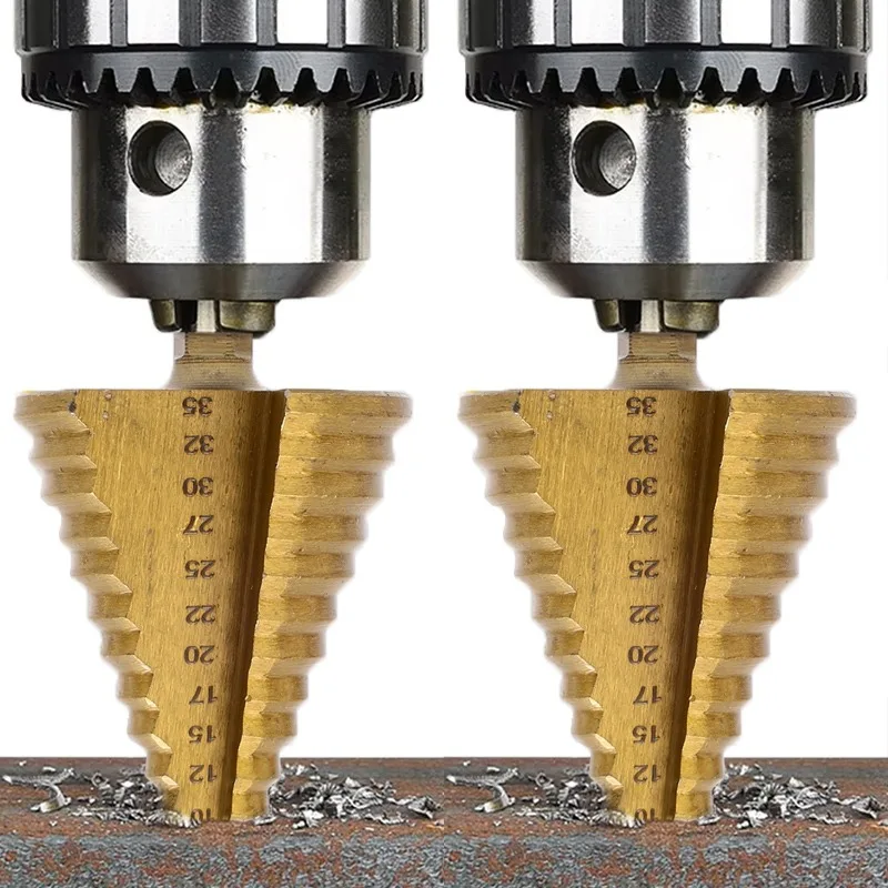 

1/3 шт., сверло-пагода с шестигранным хвостовиком, высокоскоростная сталь, 13-ступенчатое сверло, резак для дерева, металла, колонные сверла с несколькими отверстиями