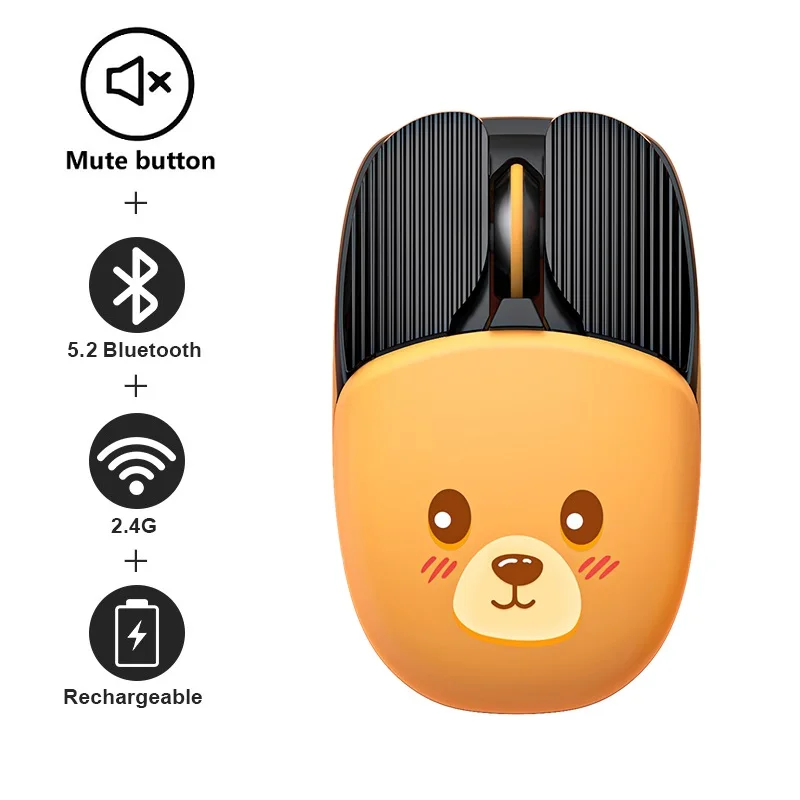 Bluetooth Wireless Mouse Rechargeable Computer Mouse Wireless Silent Mause Ergonomic Mini Mouse For PC laptop USB Optical Mice