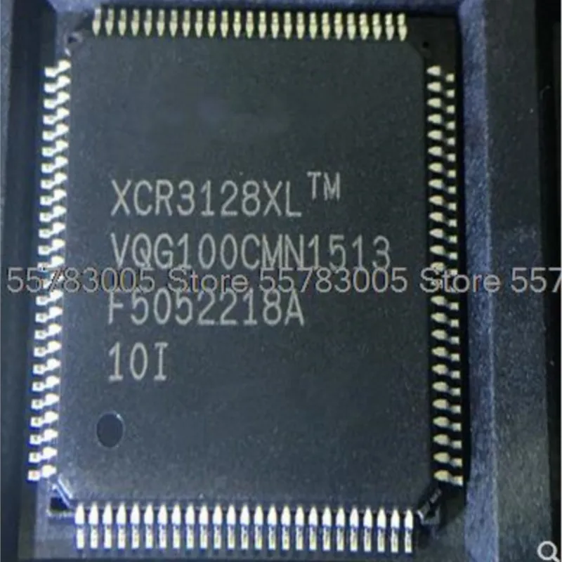 2PCS New XCR3128XL-10VQG100I   XCR3128XL-VQG100  QFP100 Programming logic chip IC