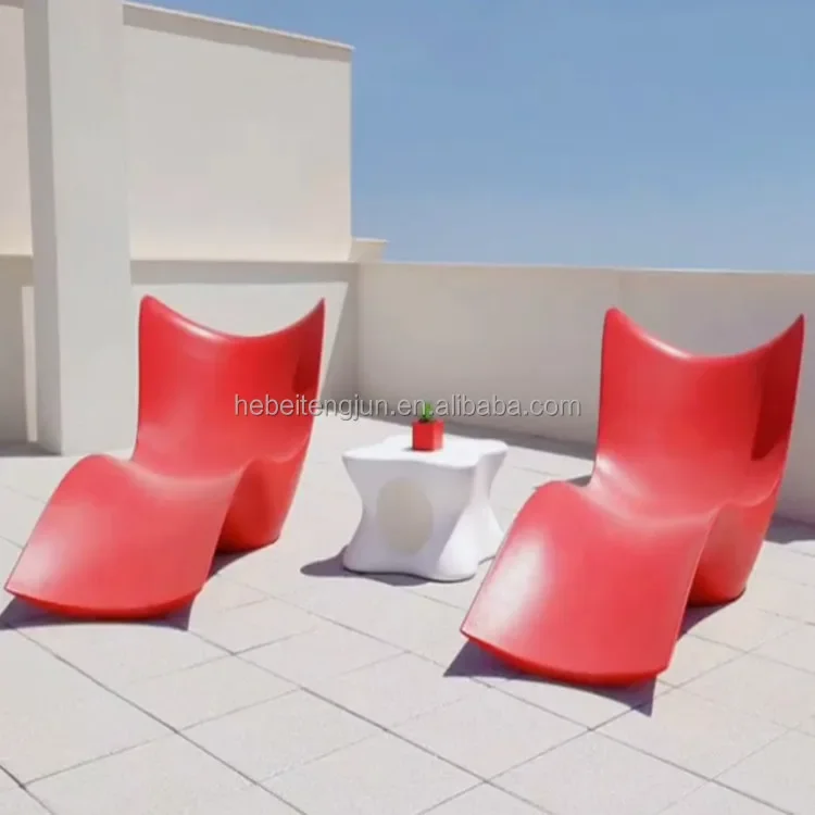 Made in China, customized beach outdoor garden leisure courtyard fiberglass lounge chair FRP swimming pool lounge chair