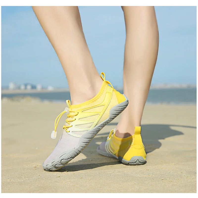 New Adult Men Women Rubber Neoprene Diving Shoes Anti-Skid Beachwear Wading Sports Surfing Sneakers Gradient Socks Swimming Fins image 2