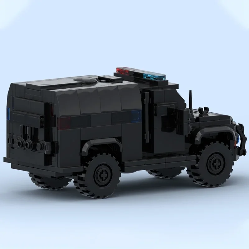 ชุดตัวต่อรถตำรวจหุ้มเกราะ MOC 341 ชิ้น ของเล่นประกอบเอง ของขวัญคริสต์มาส ของเล่นเสริมพัฒนาการ DIY ของขวัญวันเกิด