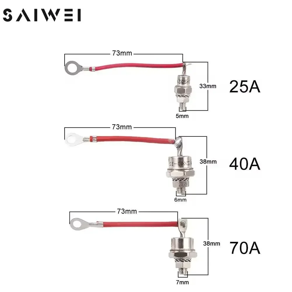 RSK6001 70A Generetor Diode Rectifier Kit with Varistor Bridge Rectifier Diode Alternator Accessories 25A RSK2001 40A RSK5001