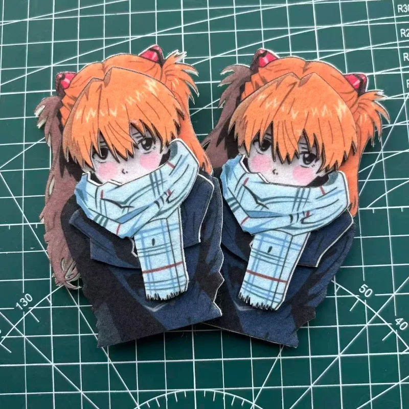 

Neon Cute Genesis Classic Evangelion New Non-woven Fabric Finished Cute Handmade Keychain Gift for Friends Decorative Supplies