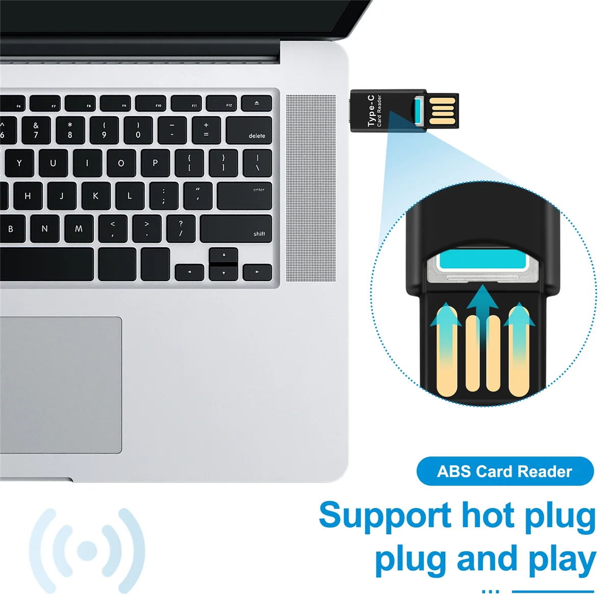 

CHCH USB 3.1 Type C USB-C to Micro-SD TF Card Reader Adapter for Macbook PC Cellphone