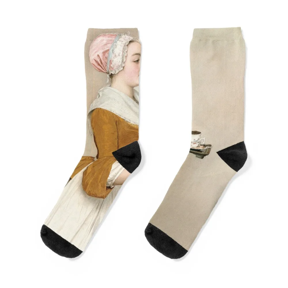 

Jean-Etienne Liotard - The Chocolate Girl Socks anime Non-slip snow Antiskid soccer Socks Men Women's