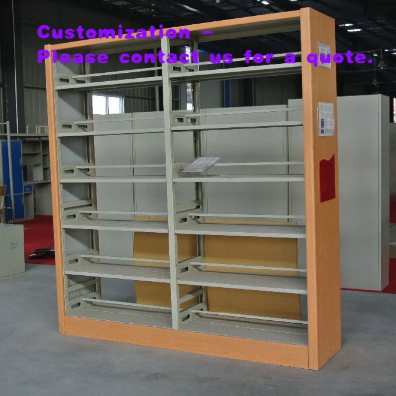 custom.Modern Steel Bookshelf Adjustable Metal Book Cabinet Furniture Home Office Library School Workshop Supermarket Hospit
